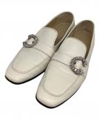 JIMMY CHOOジミーチュウ）の古着「ローファー」｜アイボリー