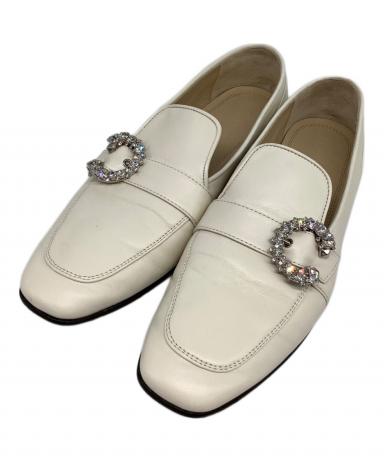 中古・古着通販】JIMMY CHOO (ジミーチュウ) ローファー アイボリー
