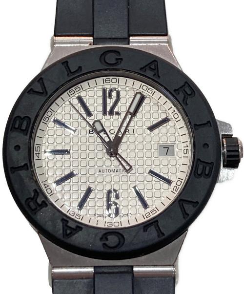 BVLGARI（ブルガリ）BVLGARI (ブルガリ) ディアゴノ デイト ホワイトの古着・服飾アイテム