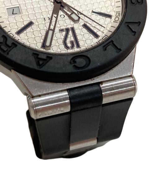 BVLGARI（ブルガリ）BVLGARI (ブルガリ) ディアゴノ デイト ホワイトの古着・服飾アイテム