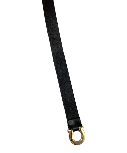 Ferragamo（フェラガモ）Ferragamo (フェラガモ) ガンチーニレザーベルト ブラックの古着・服飾アイテム