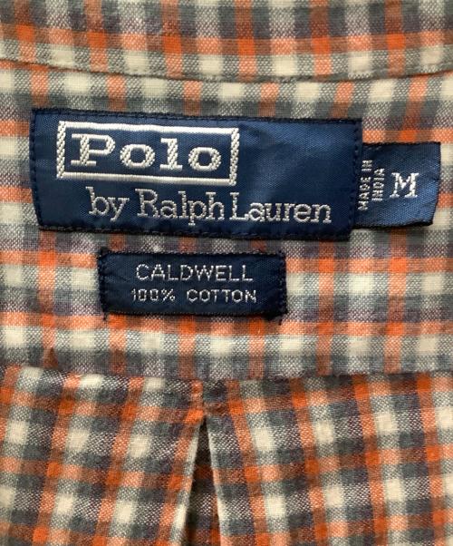 POLO RALPH LAUREN（ポロ・ラルフローレン）POLO RALPH LAUREN (ポロ・ラルフローレン) CALD WELL グレー×オレンジ サイズ:Mの古着・服飾アイテム