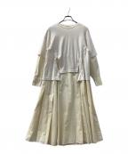 ENFOLDエンフォルド）の古着「セットアップワンピース」｜ホワイト