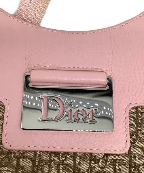 Christian Dior（クリスチャン ディオール）Christian Dior (クリスチャン ディオール) ストリートシックトートバッグ トロッター ピンクの古着・服飾アイテム