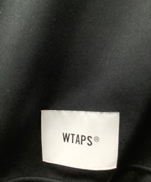 WTAPS（ダブルタップス）WTAPS (ダブルタップス) 襟ラインスキッパーポロシャツ ブラック×ホワイト サイズ:3の古着・服飾アイテム