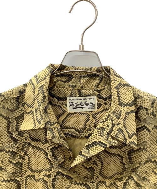 WACKO MARIA（ワコマリア）WACKO MARIA (ワコマリア) パイソンハワイアンシャツ イエロー サイズ:Lの古着・服飾アイテム