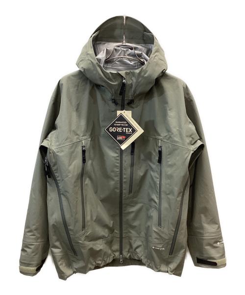 Snow peak（スノーピーク）Snow peak (スノーピーク) GORE-TEX Rain Jacket オリーブ サイズ:L 未使用品の古着・服飾アイテム
