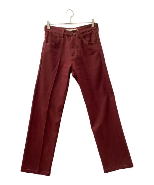 DAIRIKU（ダイリク）DAIRIKU (ダイリク) Straight Flasher Pressed Pants（ストレートフラッシャープレスパンツ） ボルドー サイズ:29の古着・服飾アイテム