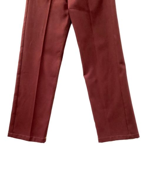 DAIRIKU（ダイリク）DAIRIKU (ダイリク) Straight Flasher Pressed Pants（ストレートフラッシャープレスパンツ） ボルドー サイズ:29の古着・服飾アイテム