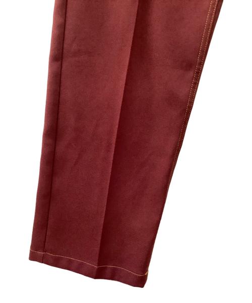 DAIRIKU（ダイリク）DAIRIKU (ダイリク) Straight Flasher Pressed Pants（ストレートフラッシャープレスパンツ） ボルドー サイズ:29の古着・服飾アイテム