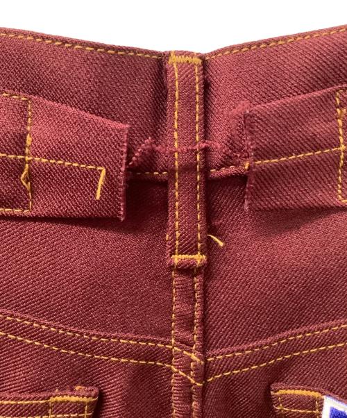 DAIRIKU（ダイリク）DAIRIKU (ダイリク) Straight Flasher Pressed Pants（ストレートフラッシャープレスパンツ） ボルドー サイズ:29の古着・服飾アイテム