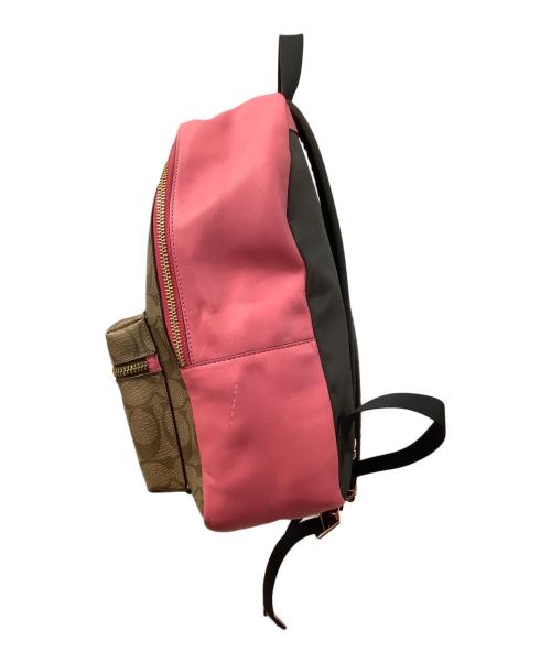 COACH（コーチ）COACH (コーチ) シグネチャー ベージュ×ピンクの古着・服飾アイテム