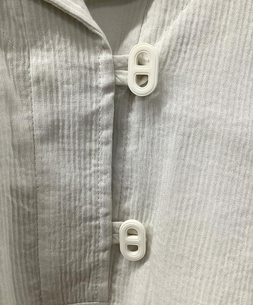 HERMES（エルメス）HERMES (エルメス) シェーヌダンクルポンチョチュニック ホワイト サイズ:36の古着・服飾アイテム