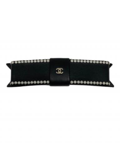 CHANEL シャネル☆中古☆バレッタ 楽天市場】CHANEL シャネル ココマーク リボン バレッタ ヘアクリップ