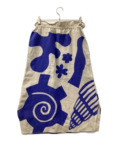 PLAIN PEOPLE（プレインピープル）PLAIN PEOPLE (プレインピープル) リネンスカート ベージュ サイズ:2の古着・服飾アイテム