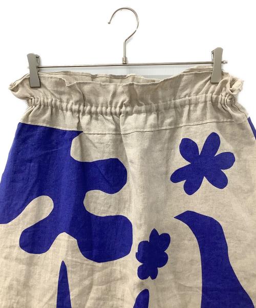 PLAIN PEOPLE（プレインピープル）PLAIN PEOPLE (プレインピープル) リネンスカート ベージュ サイズ:2の古着・服飾アイテム