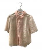 JILL STUARTジルスチュアート）の古着「プラントダイレースブラウス」｜ピンク