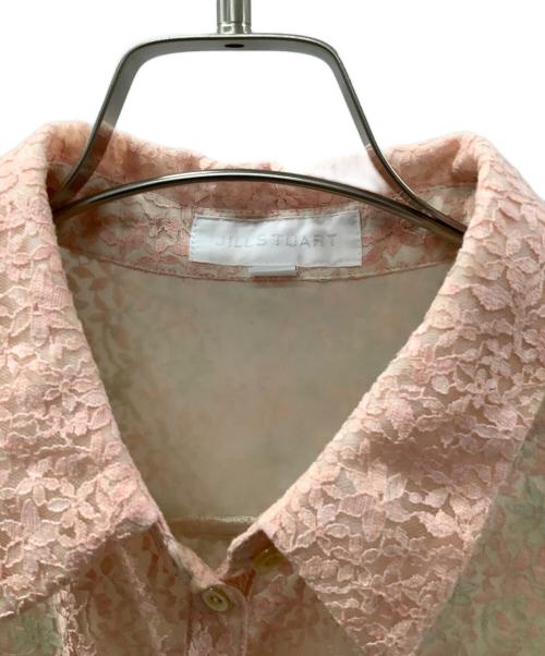 JILL STUART（ジルスチュアート）JILL STUART (ジルスチュアート) プラントダイレースブラウス ピンク サイズ:Sの古着・服飾アイテム