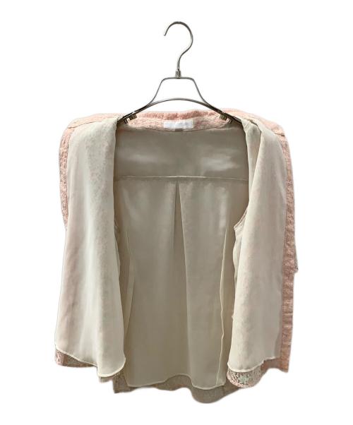 JILL STUART（ジルスチュアート）JILL STUART (ジルスチュアート) プラントダイレースブラウス ピンク サイズ:Sの古着・服飾アイテム