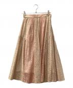 JILL STUARTジルスチュアート）の古着「プラントダイレーススカート」｜ピンク