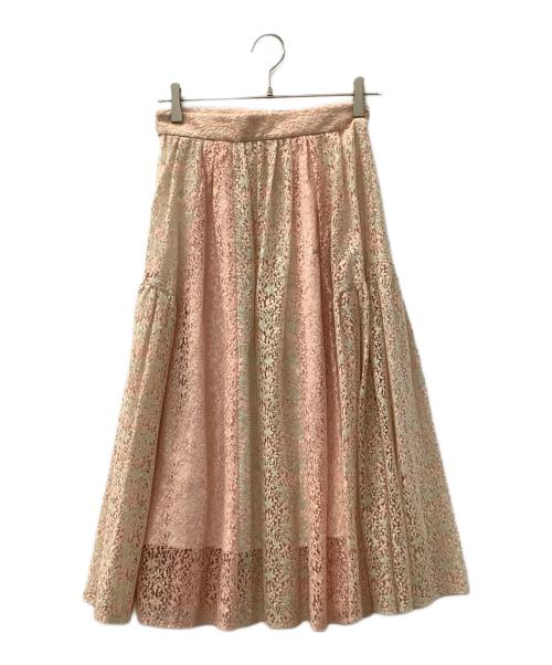 JILL STUART（ジルスチュアート）JILL STUART (ジルスチュアート) プラントダイレーススカート ピンク サイズ:2の古着・服飾アイテム