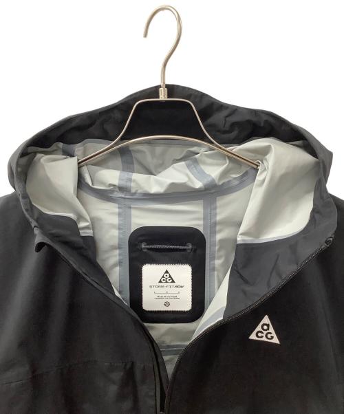 NIKE ACG（ナイキエーシージー）NIKE ACG (ナイキエージーシー) SFADV MORPHO RAIN JACKET(モルフォレインジャケット） ブラック サイズ:Lの古着・服飾アイテム