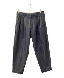 KOLOR（カラー）の古着「テーパードタックパンツ」｜ネイビー