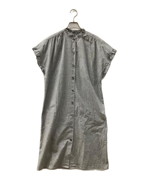 A.P.C.（アーペーセー）A.P.C. (アーペーセー) フリルワンピース グレー サイズ:34の古着・服飾アイテム
