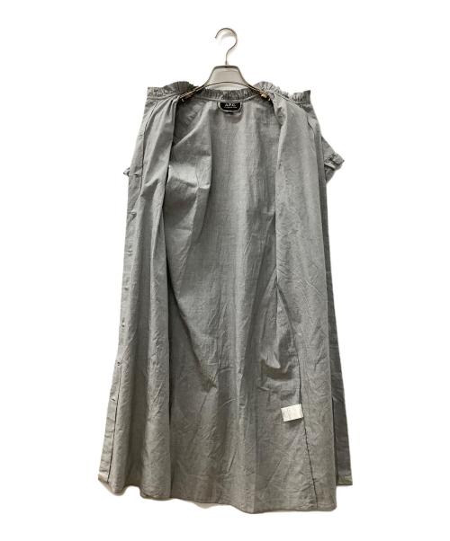 A.P.C.（アーペーセー）A.P.C. (アーペーセー) フリルワンピース グレー サイズ:34の古着・服飾アイテム