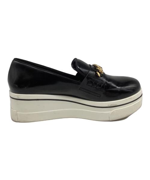 STELLA McCARTNEY（ステラマッカートニー）STELLA McCARTNEY (ステラマッカートニー) ビンクスローファー ブラック×ホワイト サイズ:23.5cmの古着・服飾アイテム
