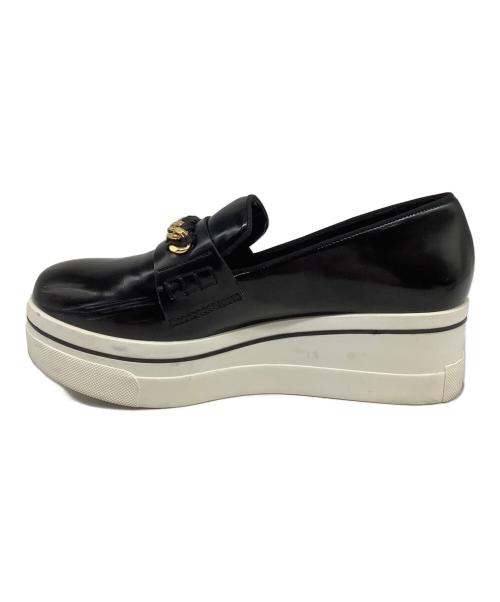 STELLA McCARTNEY（ステラマッカートニー）STELLA McCARTNEY (ステラマッカートニー) ビンクスローファー ブラック×ホワイト サイズ:23.5cmの古着・服飾アイテム