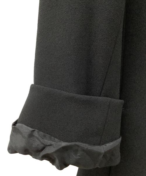 NO CONTROL AIR（ノーコントロールエアー）NO CONTROL AIR (ノーコントロールエアー) ライトクレープダブルクロスノーカラージャケット ブラック サイズ:38の古着・服飾アイテム