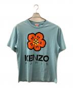 KENZOケンゾー）の古着「ロゴTシャツ BOKE FLOWER」｜スカイブルー