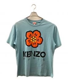 KENZO（ケンゾー）の古着「ロゴTシャツ BOKE FLOWER」｜スカイブルー