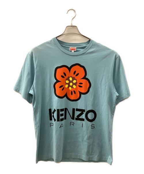 KENZO（ケンゾー）KENZO (ケンゾー) ロゴTシャツ BOKE FLOWER スカイブルー サイズ:Lの古着・服飾アイテム