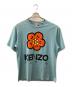 KENZO（ケンゾー）の古着「ロゴTシャツ BOKE FLOWER」｜スカイブルー
