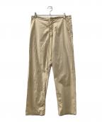 AURALEEオーラリー）の古着「WASHED FINX TWILL EASY WIDE PANTS」｜ベージュ