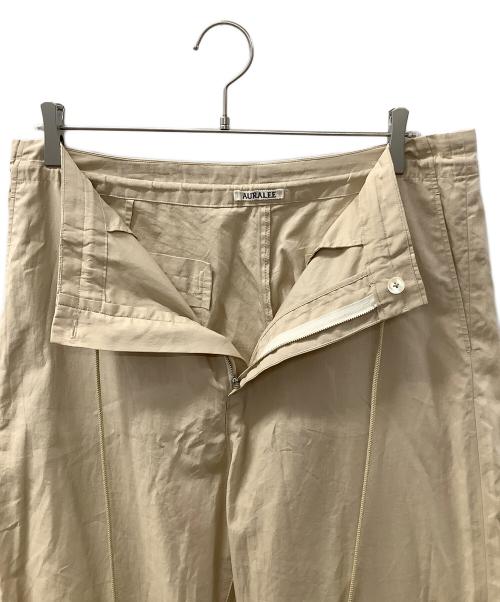 AURALEE（オーラリー）AURALEE (オーラリー) WASHED FINX TWILL EASY WIDE PANTS ベージュ サイズ:4の古着・服飾アイテム