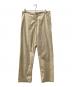 AURALEE（オーラリー）の古着「WASHED FINX TWILL EASY WIDE PANTS」｜ベージュ