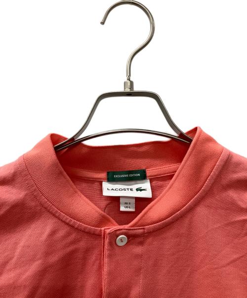 LACOSTE（ラコステ）LACOSTE (ラコステ) ヘンリーネック 半袖Tシャツ カットソー ピンク サイズ:US Lの古着・服飾アイテム