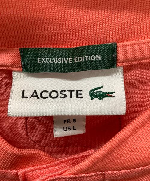 LACOSTE（ラコステ）LACOSTE (ラコステ) ヘンリーネック 半袖Tシャツ カットソー ピンク サイズ:US Lの古着・服飾アイテム