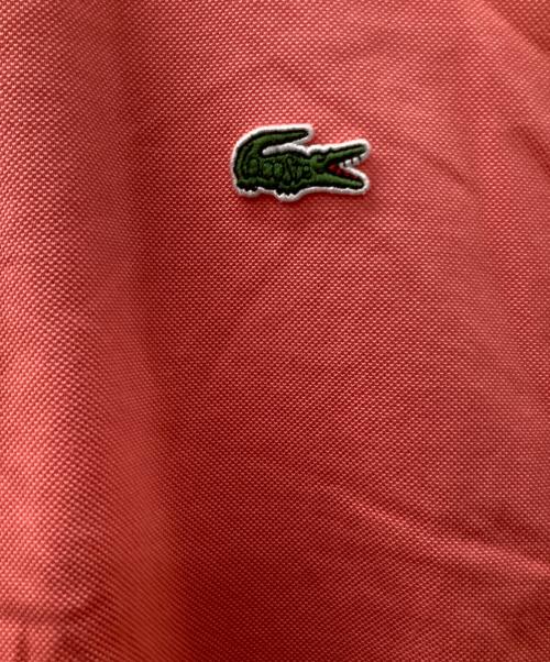 LACOSTE（ラコステ）LACOSTE (ラコステ) ヘンリーネック 半袖Tシャツ カットソー ピンク サイズ:US Lの古着・服飾アイテム