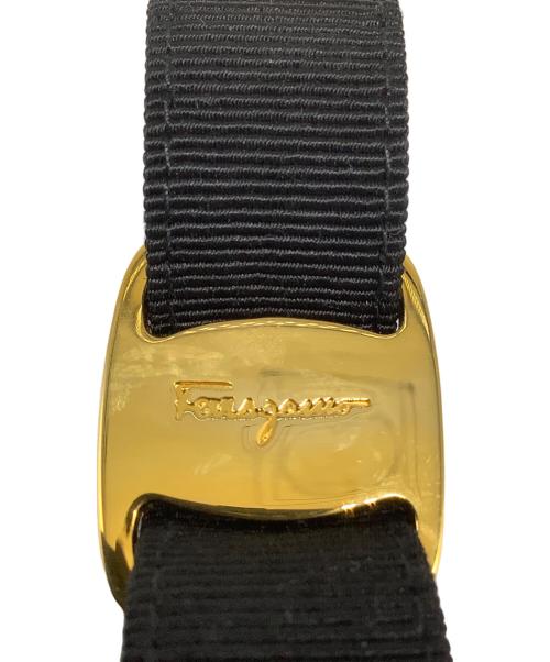 Salvatore Ferragamo（サルヴァトーレ フェラガモ）Salvatore Ferragamo (サルヴァトーレ フェラガモ) ヴァラリボン ブラックの古着・服飾アイテム