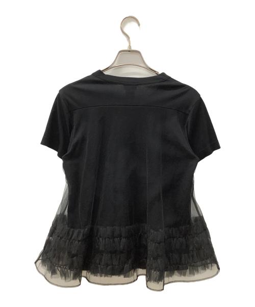 noir kei ninomiya（ノワール ケイ ニノミヤ）noir kei ninomiya (ノワール ケイ ニノミヤ) チュールドッキング ブラック サイズ:XSの古着・服飾アイテム