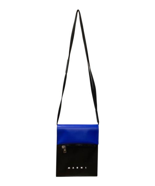 MARNI（マルニ）MARNI (マルニ) TRIBECAショルダーバッグ　（トライベッカショルダーバッグ） ブルー×ブラックの古着・服飾アイテム