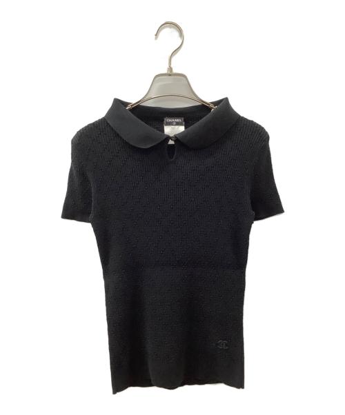CHANEL（シャネル）CHANEL (シャネル) 半袖ニット ブラック サイズ:36の古着・服飾アイテム