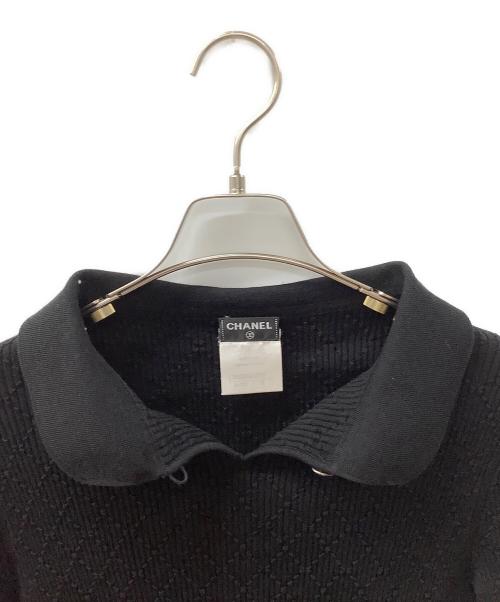 CHANEL（シャネル）CHANEL (シャネル) 半袖ニット ブラック サイズ:36の古着・服飾アイテム