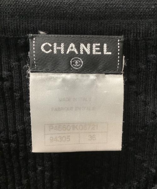CHANEL（シャネル）CHANEL (シャネル) 半袖ニット ブラック サイズ:36の古着・服飾アイテム