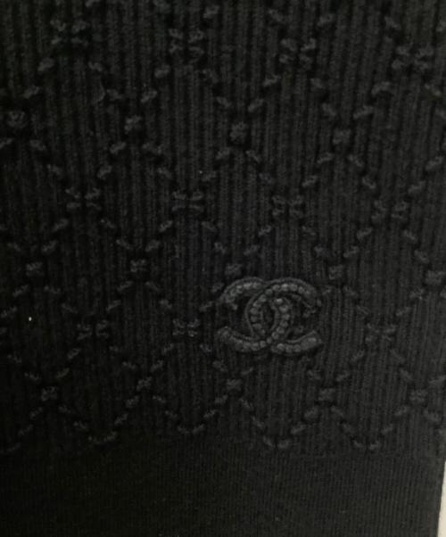 CHANEL（シャネル）CHANEL (シャネル) 半袖ニット ブラック サイズ:36の古着・服飾アイテム