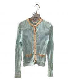 CHANEL（シャネル）の古着「アンサンブルニットカーディガン」｜スカイブルー